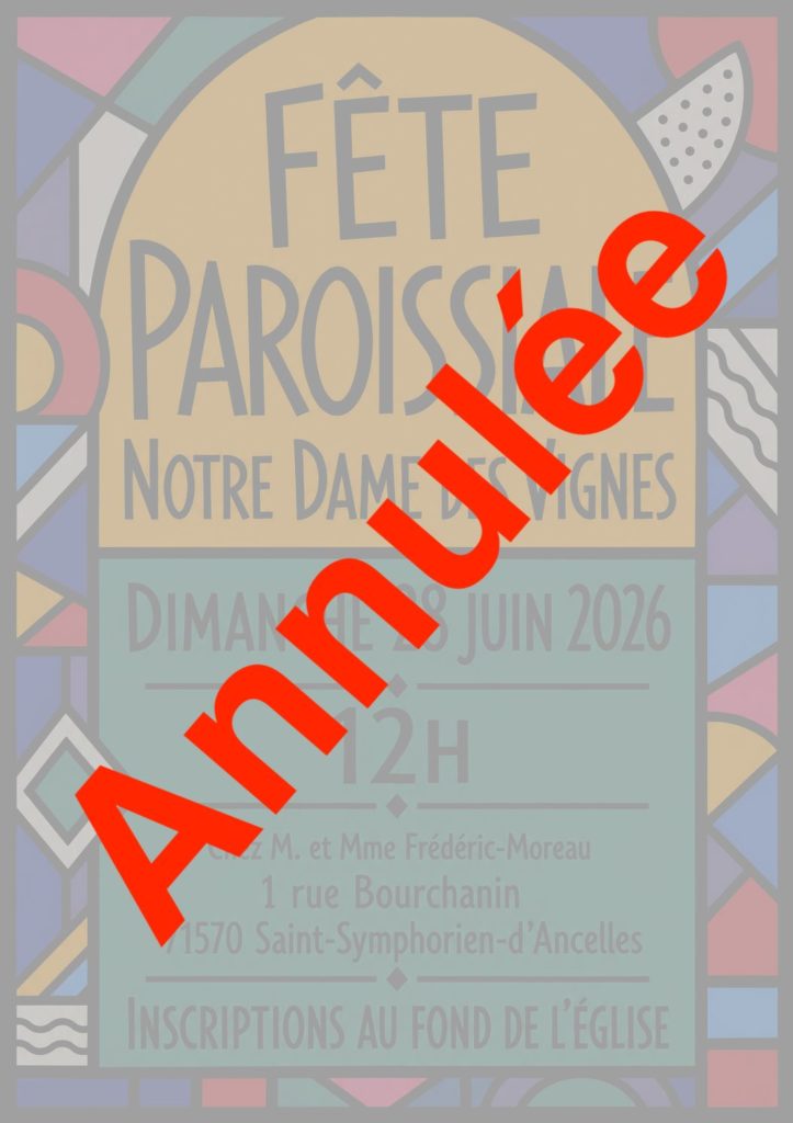 [Annulée] Fête Paroissiale 2026